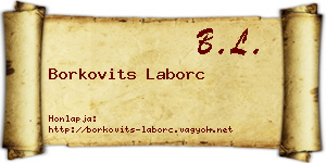Borkovits Laborc névjegykártya